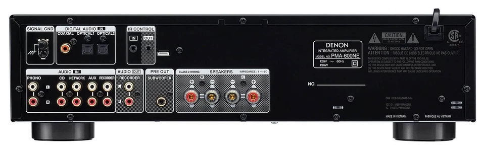 Denon Amplificatore HI FI 2.0 Silver PMA 600NE 70w per canale - Immagine 2 di 4