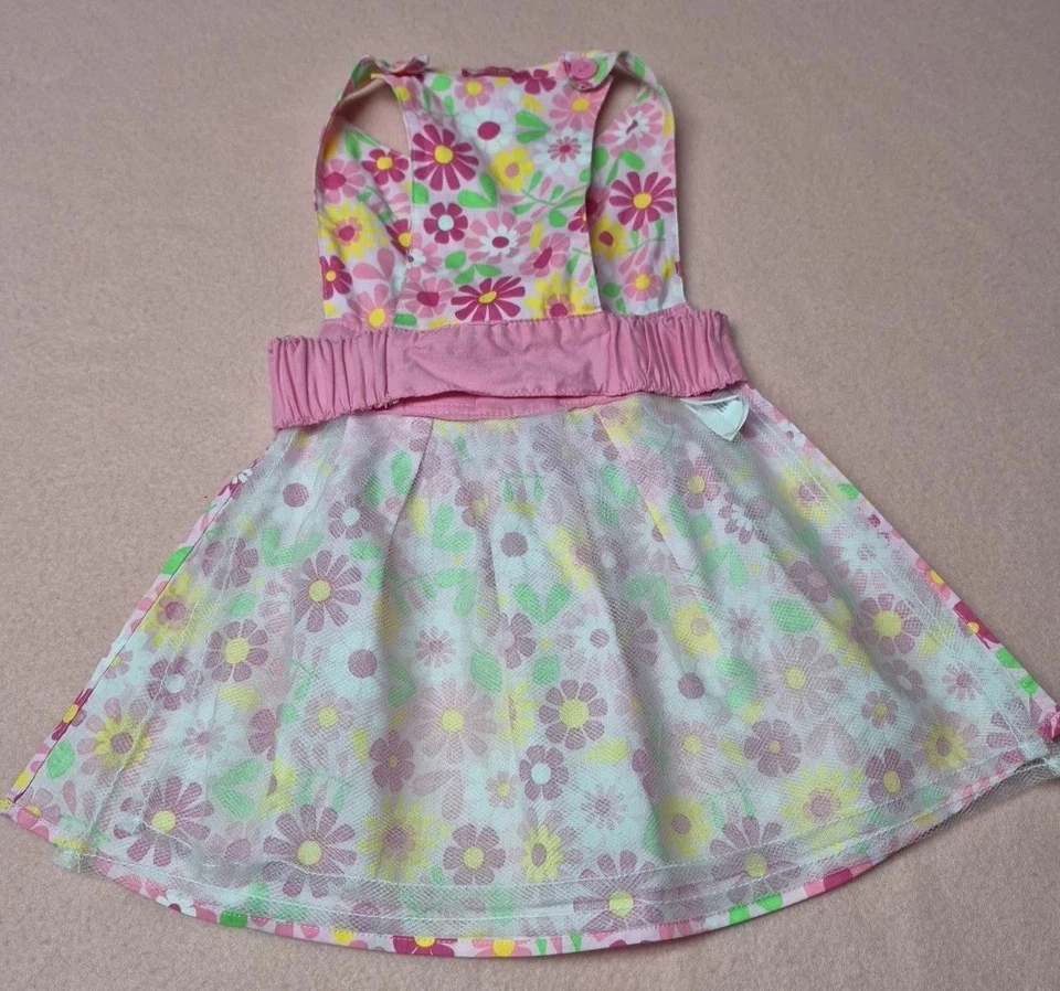 Smoochie Pooch Multi Floral Apron Dress~VGC~Sz L - Image 2 of 4