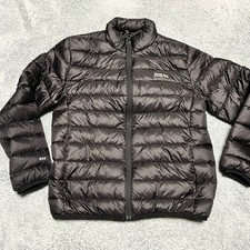 Eddie Bauer Puffer Jacket Kids Youth Large 10/12 Nlack 650 Down Coat