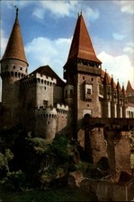 Hunedoara Castle Hunedoara Transylvania Romania vintage postcard h936