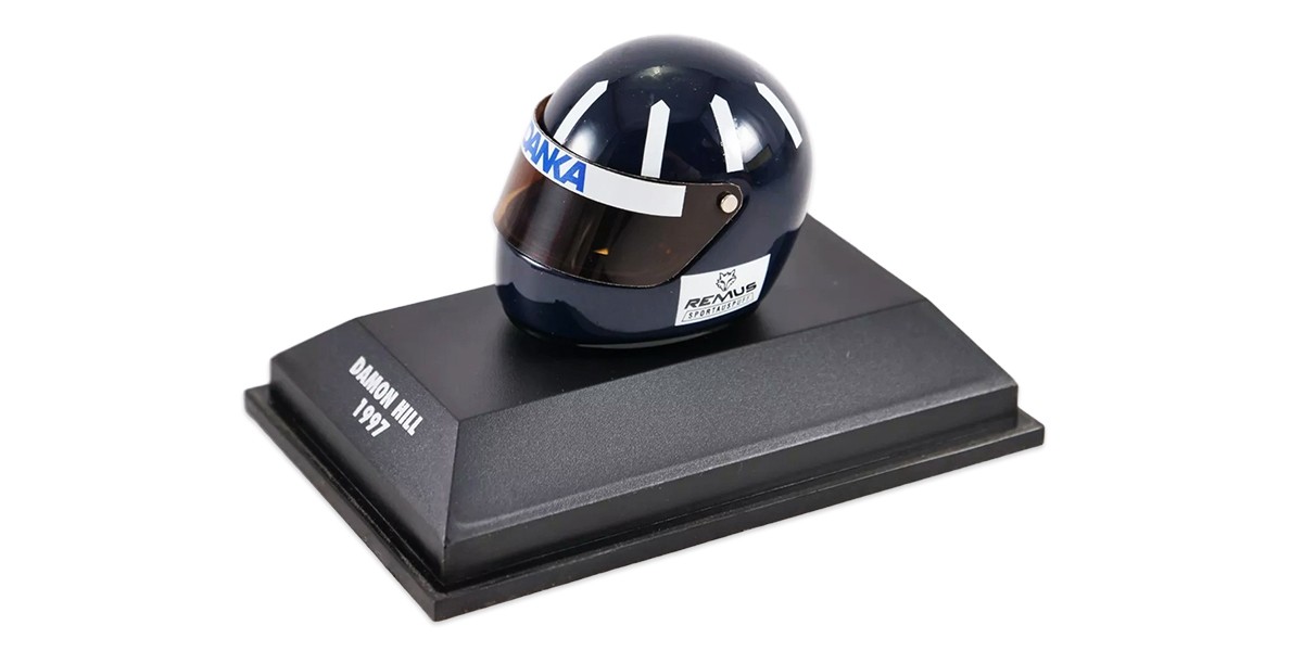 Minichamps 381970001 HELMET DAMON HILL 1997 scale model 1:8