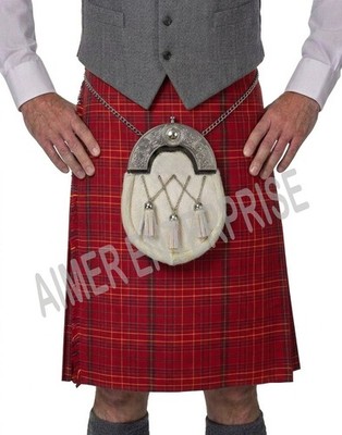 Scottish Traditional Handmade Williams of wales Tartan Kilt for men Custom Made