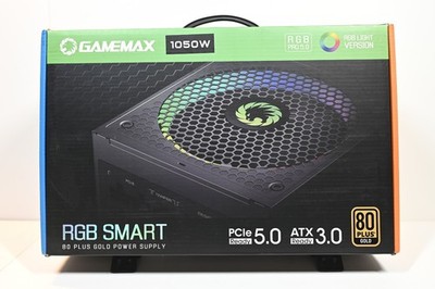 GAMEMAX 1050W ATX 3.0 PCIE 5.0 ARGB Smart 80+ Gold Power Supply UNIT (PSU)
