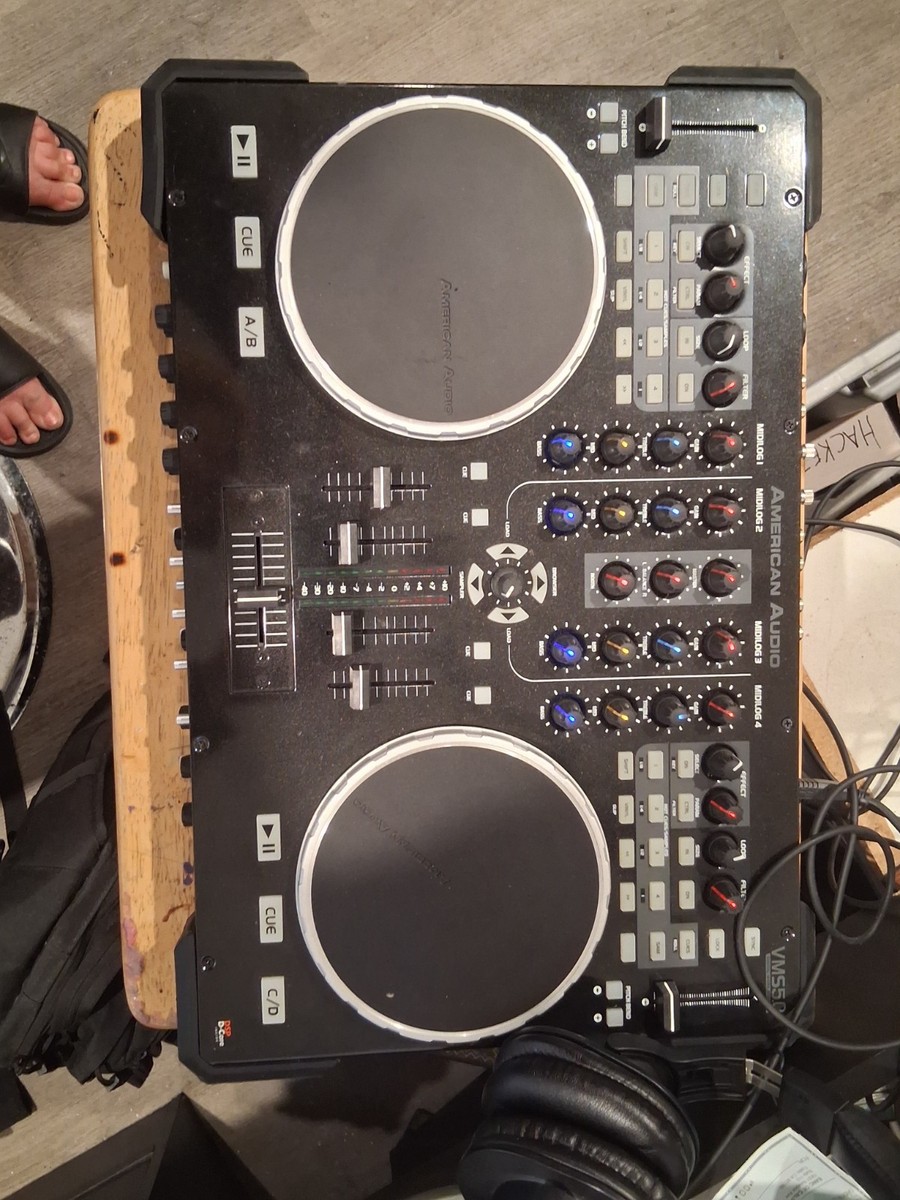 American Audio VMS4.1 MIDILOG4 Quad Deck DJ Controller Mixer LED