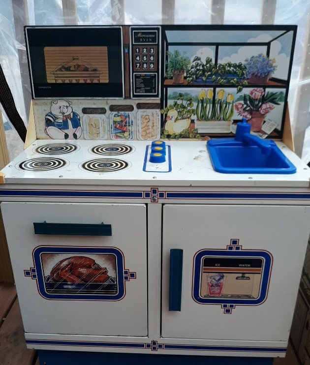 Vintage WOLVERINE Childs Play Kitchen Stove Oven Tin Litho Toy | eBay