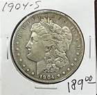 1904 S Morgan Silver Dollar Looks VF Old time Cleaning