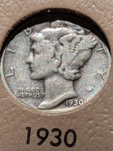 1930 mercury dime Good