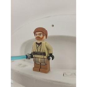 Lego Star Wars Minifigure Jedi Obi-Wan Kenobi w/ Lightsaber 75012 sw0449