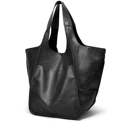 Fashionable and minimalist large bag with soft leather and large capacity. - Picture 2 of 28