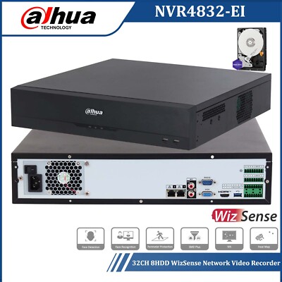 Dahua NVR4832-EI 16MP 32CH Video Recorder CCTV System Home Überwachung NVR