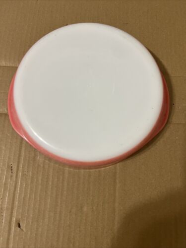 Vintage Pyrex #221 Flamingo Pink 8” Round Casserole Pie Cake Baking Dish USA - Picture 2 of 5