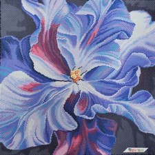 Flower Bead Embroidery Scheme on Canvas DIY Stamped Printed Pattern ta-362