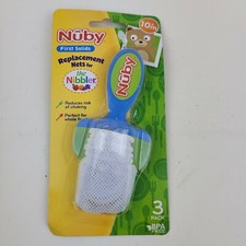 Nuby Replacement Nets for The Nibbler. First Solids. New