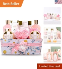 Pampering Bath Gift Set - 12pcs Spa Essentials with Essential Oils & Creams