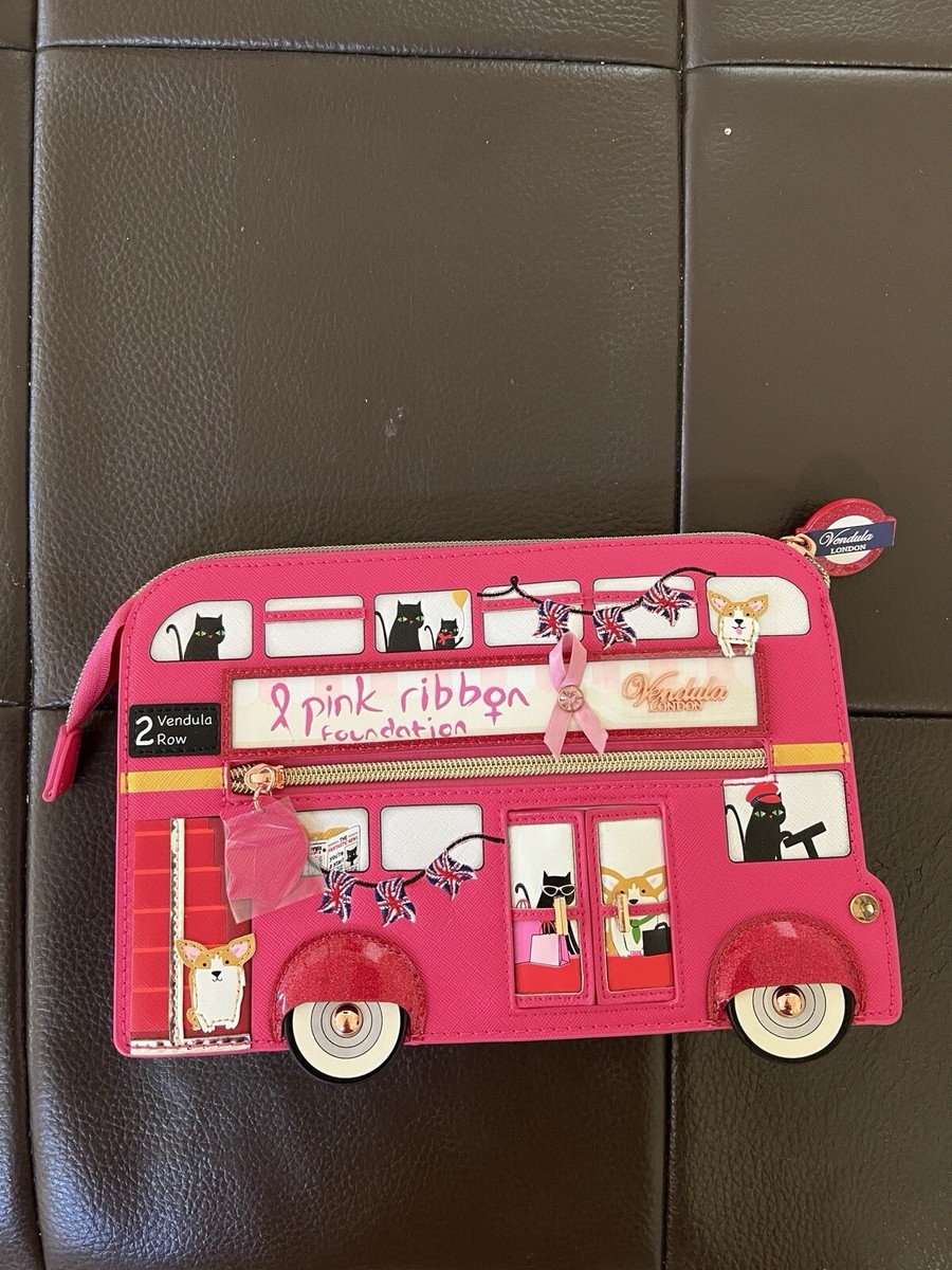 Vendula London Pink Ribbon Cats Corgis Bus Breast Cancer