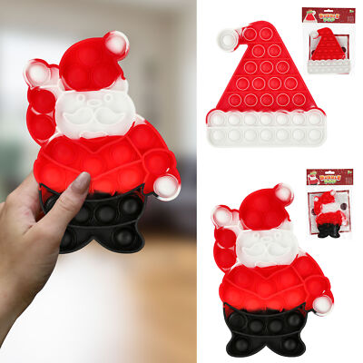 Bubble Toy Santa Nikolaus Mütze Fidget Sensorisches Spiel Antistress Spielzeug
