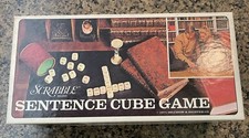 Vintage 1971 Scrabble Sentence Cube Game Selchow & Righter Made in USA Education