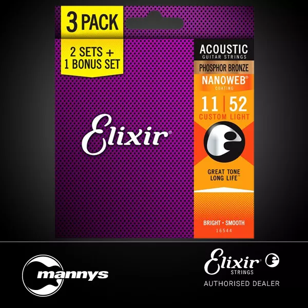 Elixir custom 2024 light phosphor bronze