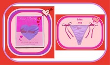 Valentine Purple Side-Tie V-String Victoria's Secret Tease Be Mine OneSize Panty