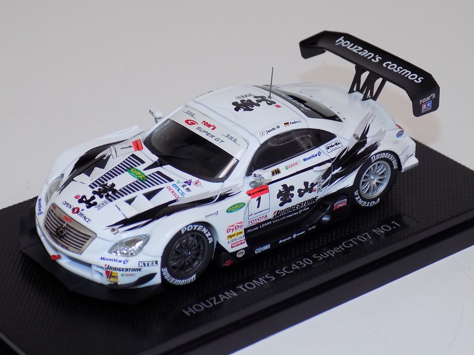 1/43 Ebbro Houzan Tom's Lexus SC430 Super GT 500 2007 car #1 #907