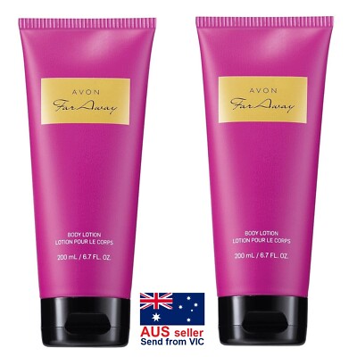 2 x Avon Far Away Body Lotion 200ml FREE SHIPPING 'the US Version' brand new