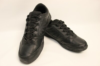 TredSafe Leather Enduro Pro Black Slip Resistant Shoes - Sz 8 Lace