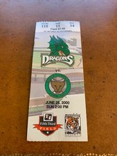 2000 Dayton Dragons Kane County Cougars Baseball Ticket Adam Dunn Austin Kearns
