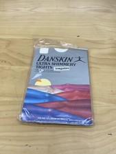 Vintage 1980's Danskin Irregular Sz A Ultra Shimmery Tights New Spandex Footed