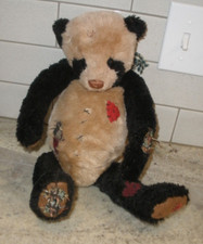 VINTAGE GANZ COLLECTIBLES PANDA 1996 BY LORRAINE 11" SITTING P75 