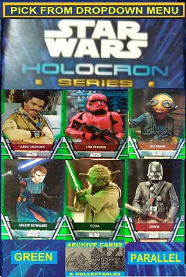 2020 Topps Star Wars Holocron Series GREEN PARALLEL trading Cards You-Pick-1