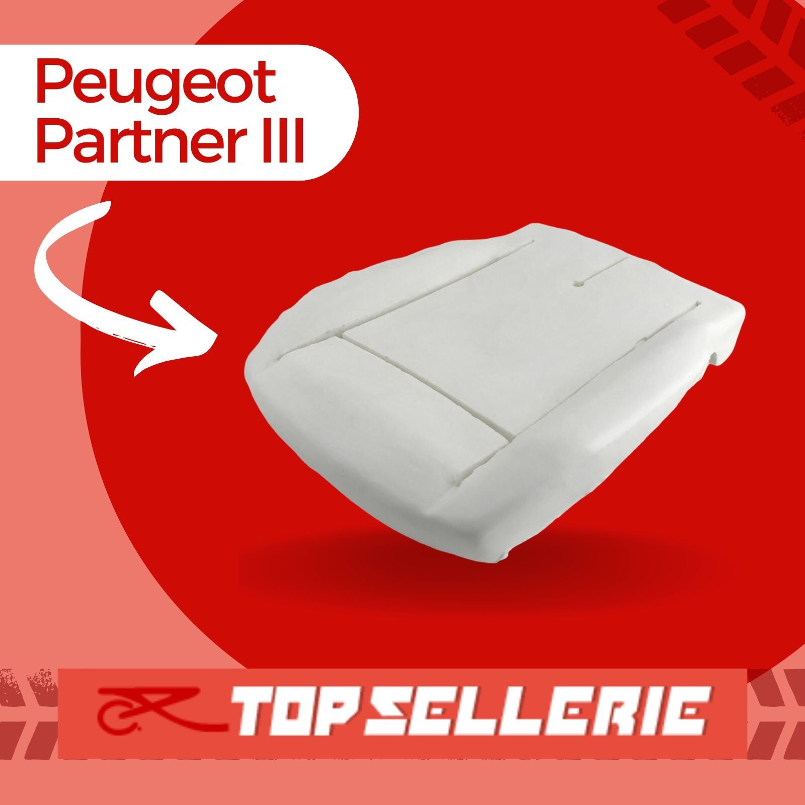 Mousse conducteur Peugeot Partner 3 pour un confort optimal durant vos trajets