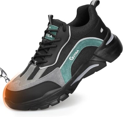 LAoutun/Guyisa Sicherheitsschuhe Herren Stahlkappe Turnschuhe leicht 39EU 6UK
