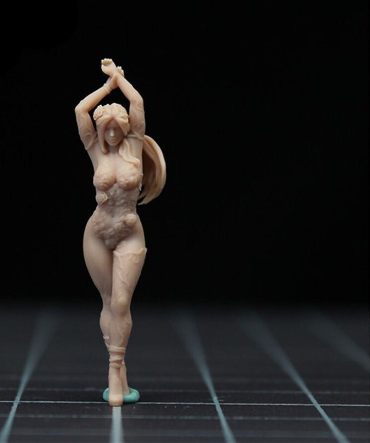1/43 Scale Poison Ivy Beauty Girl with Car Scene Miniature Model  