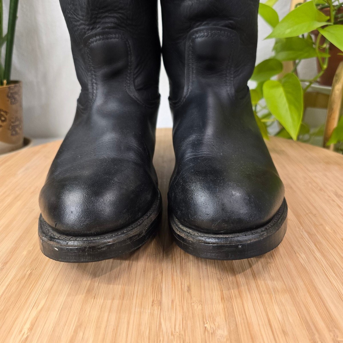 VTG Red Wing 1116 Pecos Black Leather Western Cowboy Boots