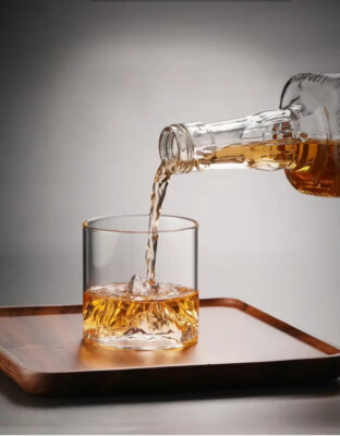 Mount Fuji Japanisches Whisky Trinkglas Geschenk - Vatertag Berg Brandy
