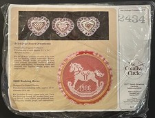 THE CREATIVE CIRCLE DEAR HEART PILLOW CHRISTMAS ORNAMENTS CROSS STITCH KIT CRAFT