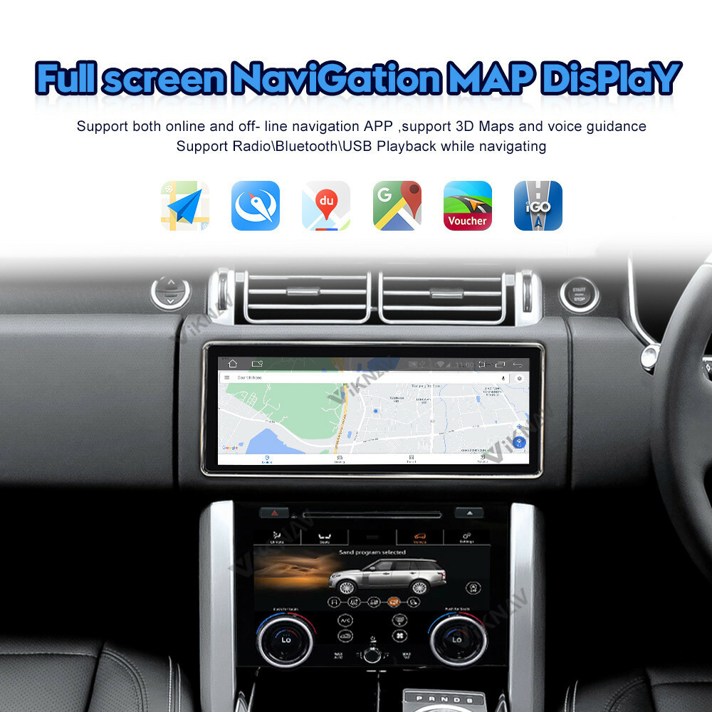 Aandroid10 car stereo for range rover L405 vogue carplay android auto ...