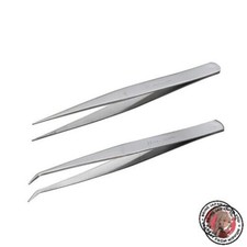 NEW ANEX Tweezers Stainless Steel AA Type 150mm Set of 2 Straig