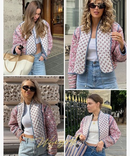 Womens Quilted Jacket reversible S/M - Picture 13 of 13