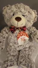 FAO Schwarz Teddy Bear Plush with Bow Tie Stuffed Animal Bears That Care