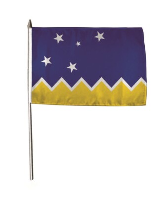 Stockflagge Fahne Flagge Magellan Region 30 x 45 cm