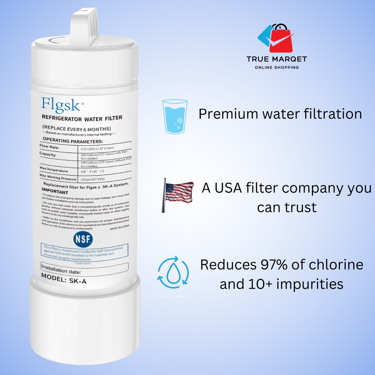 Whirlpool Water Filter Replacement 2-Pack EDRARXD1 Compatible Water ...
