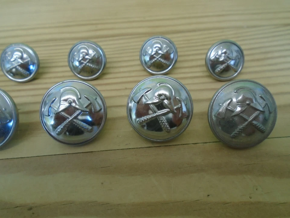 GENERIC FIRE BRIGADE / SERVICE BUTTONS, FULL SET - Image 2 of 2