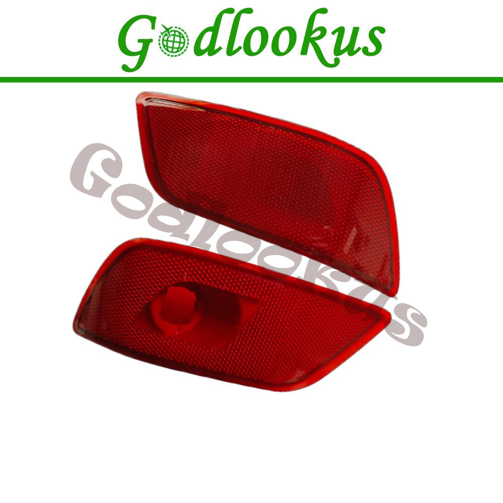 Pair Bumper Face Bar Reflectors Light Lamp Set of 2 Rear Driver Pair Bumper Face Bar Reflectors Light Lamp Set of 2 Rear Driver