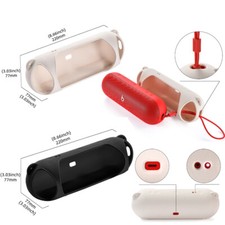 For Pill 2024 Portable Bluetooth Speaker Silicone Case Protective Cover  Strap