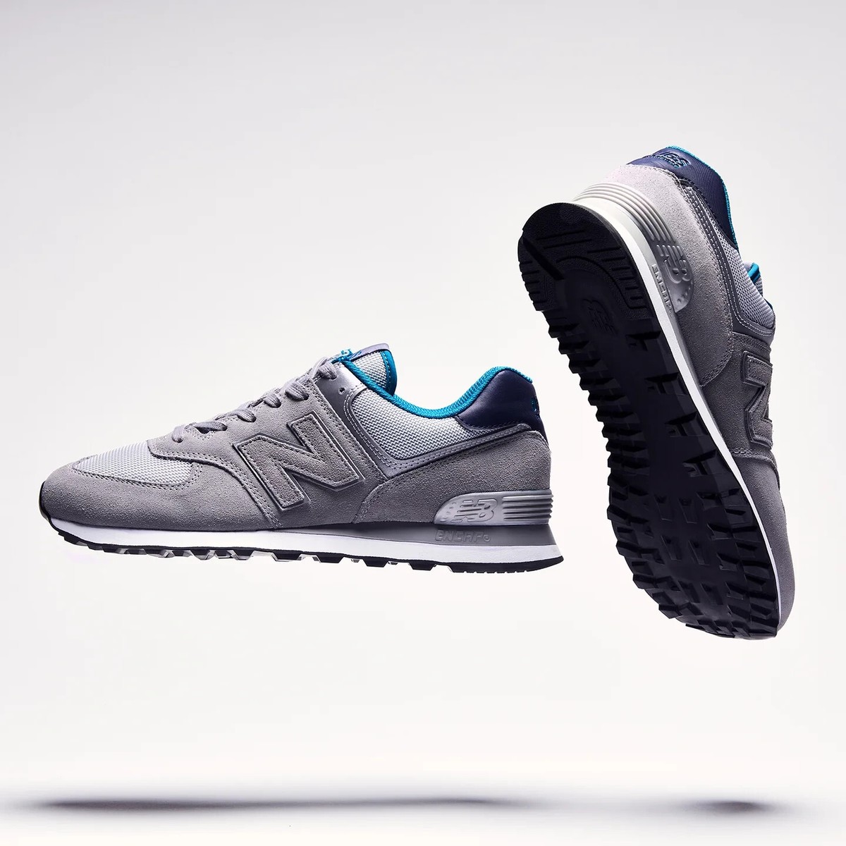 New Balance FIGS 574 ML574FGG Gray Low Top Active Running Shoes Men\'s Size‎ 13D New Balance FIGS x 574 Grey for Sale | Authenticity  main image 2