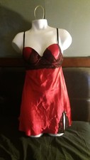 apt 9 lingerie red with black trim sizr S small