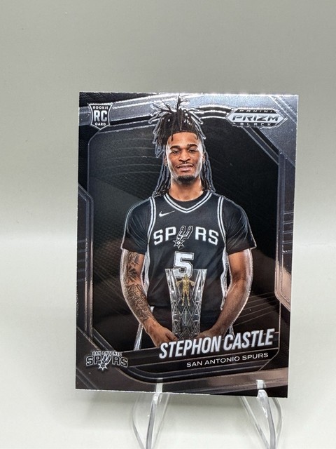 2024-25 Panini Chronicles Prizm Black #96 Stephon Castle RC NM