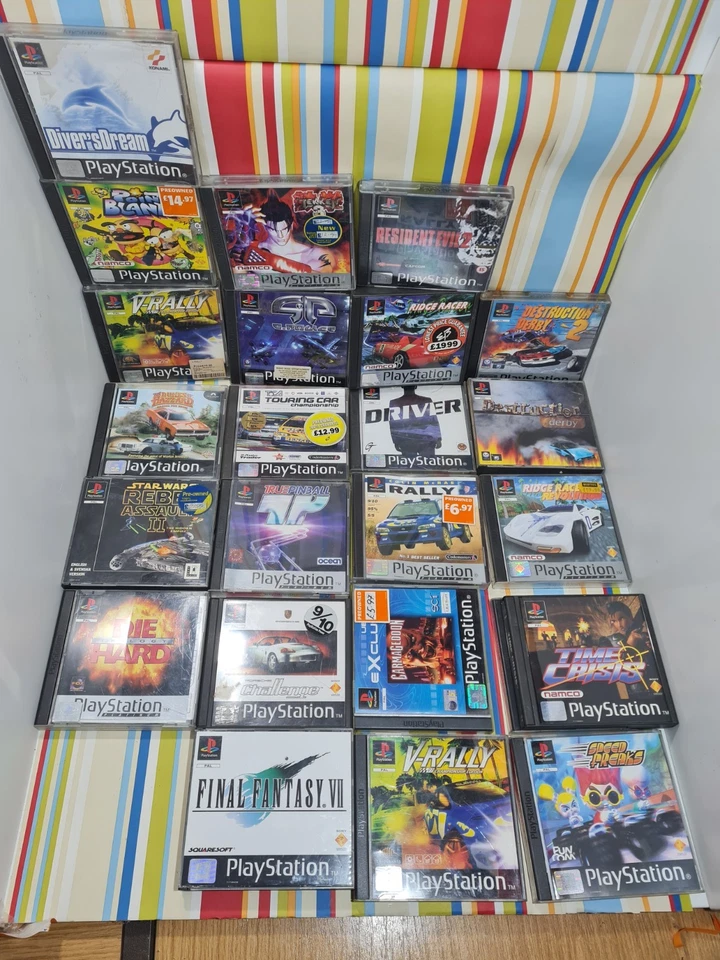 23 games RARE Bundle PS1 with manuals -divers dream final fan 7 resident evil 2 - Image 2 of 2