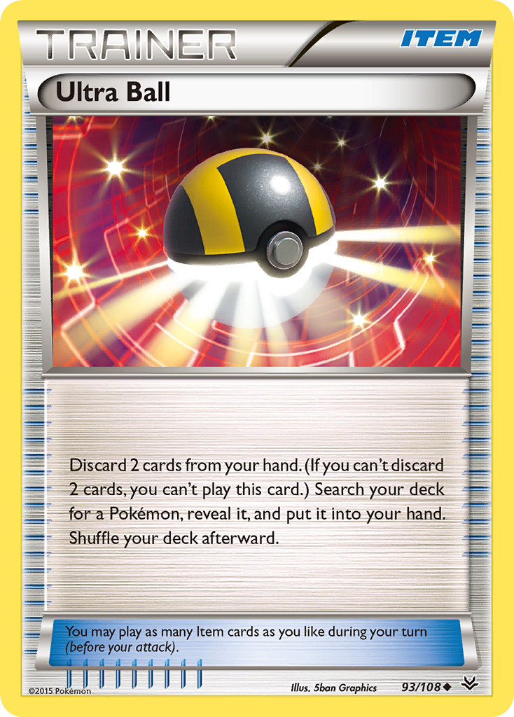 Ultra Ball (93/108) XY: Roaring Skies​ - Near Mint Reverse Holofoil Pokemon TCG